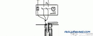 Schéma de connexion de la pompe submersible - Connexion de l'accumulateur à la pompe