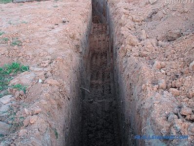Pose de tuyaux d'égout dans le sol