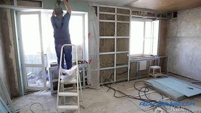 Faux mur de plaques de plâtre - la construction du mur de plaques de plâtre