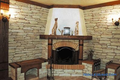 Garniture en pierre décorative - doublure de cheminée