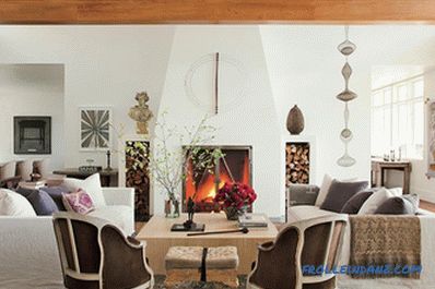 Salon design avec cheminée - 47 intérieurs et idées de photo