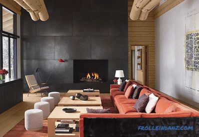 Salon design avec cheminée - 47 intérieurs et idées de photo