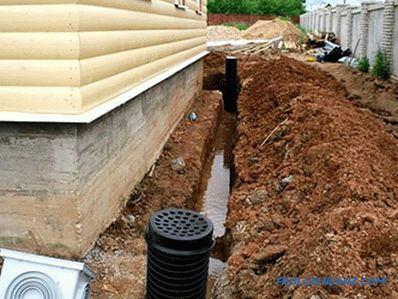 Drainage de sous-sol mural - fondation avec système de drainage