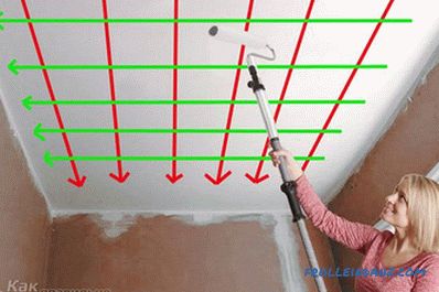 Comment peindre les murs et le rouleau de plafond + photo, vidéo