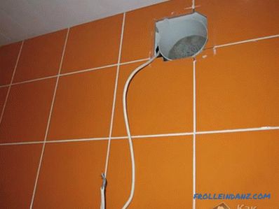 Ventilation forcée dans la salle de bain - installez un ventilateur d'extraction dans la salle de bain