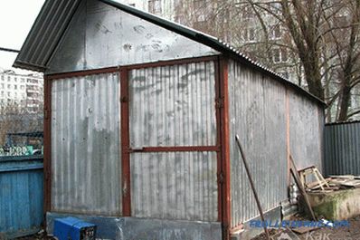 Garage de bricolage ondulé