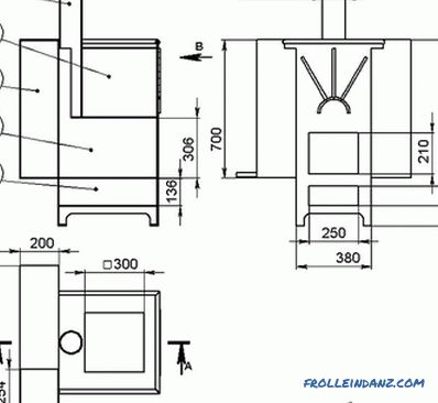 Poêle en brique pour un bain avec ses propres mains