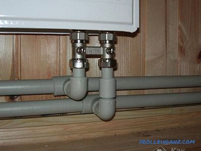 La connexion inférieure des radiateurs de chauffage - le schéma de la connexion inférieure d'un radiateur