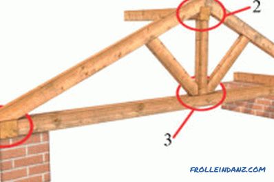 Les points de fixation du système de fermes de toit et les principaux inconvénients lors du montage des nœuds