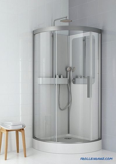 Classement des cabines de douche par qualité - le meilleur ouvert, fermé et combiné