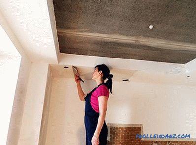 Alignez le plafond avec vos propres mains - alignez la surface du plafond (+ photos)