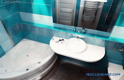 Combiner une salle de bain et des toilettes - comment procéder au réaménagement (+ photo)