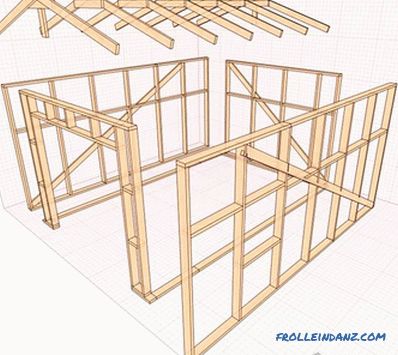 Garage en bois faites-le vous-même - comment faire + schémas, photo
