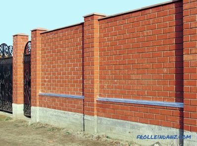 Clôture en brique bricolage - construction d'une clôture en brique (+ photos)