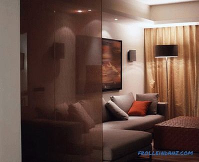 Cloisons en verre dans l'appartement - intérieur de l'appartement (+ photos)